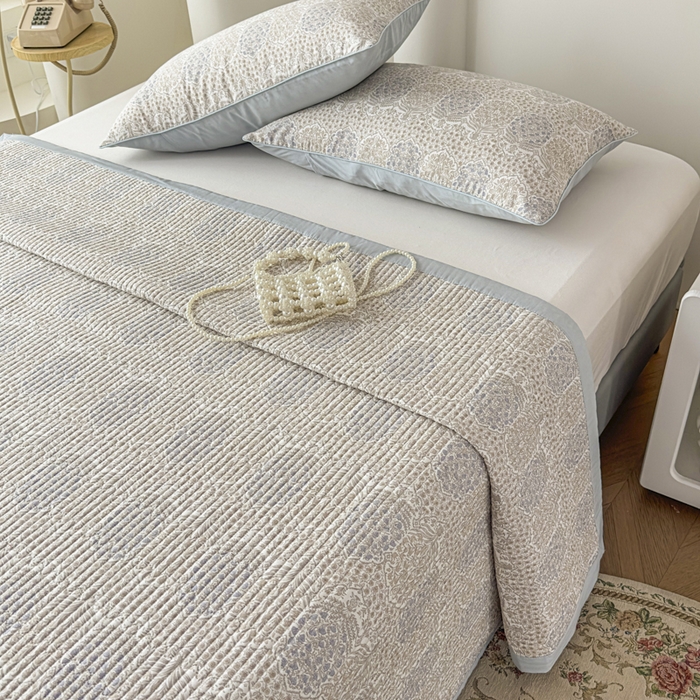 91家纺网 家纺一手货源 找家纺 （总）恒尚居 2025新款A类莱赛尔天丝棉印花床盖-自然丛林