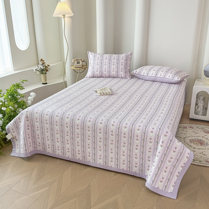 91家纺网 家纺一手货源 找家纺 （总）恒尚居 2025新款A类莱赛尔天丝棉印花床盖-自由几何