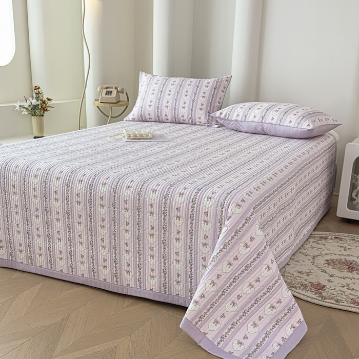 91家纺网 家纺一手货源 找家纺 （总）恒尚居 2025新款A类莱赛尔天丝棉印花床盖-自由几何