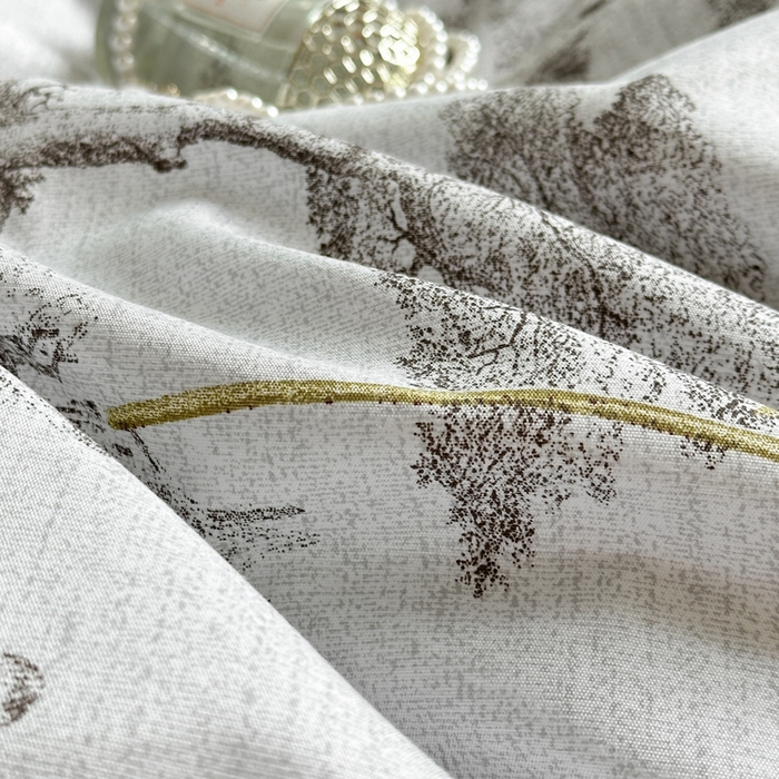 91家纺网 家纺一手货源 找家纺 雨田家纺 2025新款柔软亲肤印花系列床裙单件单床裙 江南百景