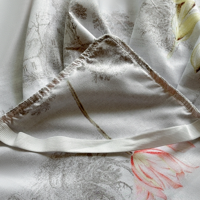 91家纺网 家纺一手货源 找家纺 雨田家纺 2025新款柔软亲肤印花系列床裙单件单床裙 江南百景