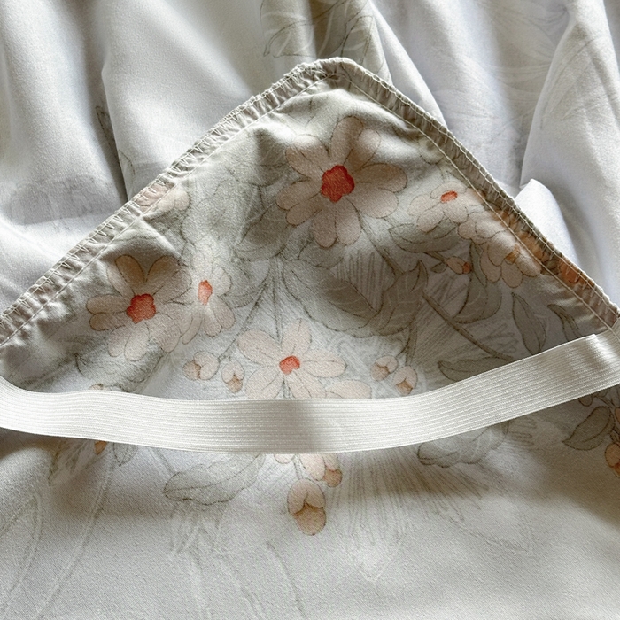 91家纺网 家纺一手货源 找家纺 雨田家纺 2025新款柔软亲肤印花床裙四件套 桑秋