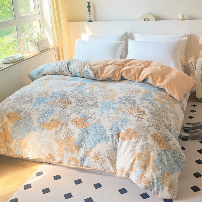 91家纺网 家纺一手货源 找家纺 （总）艾迪尚家纺 2025新款生态全棉纯棉磨毛印花单品系列-单被套被套单件