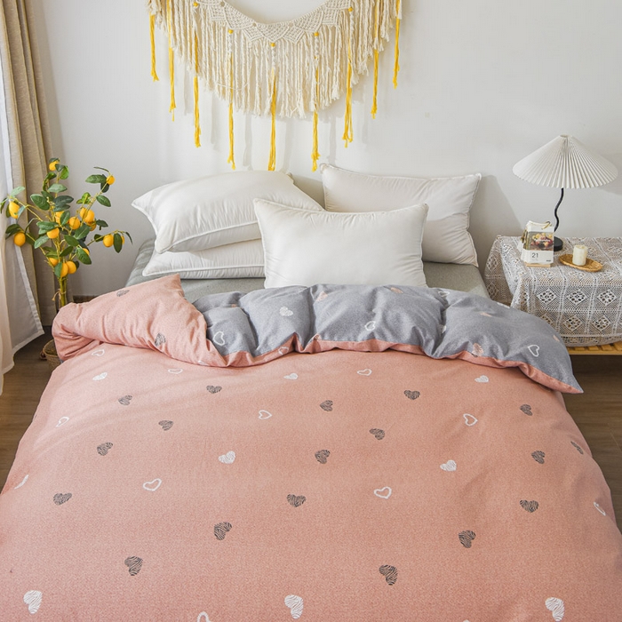 91家纺网 家纺一手货源 找家纺 艾迪尚家纺 2025新款生态全棉纯棉磨毛印花单品系列-单被套被套单件 安吉拉-粉