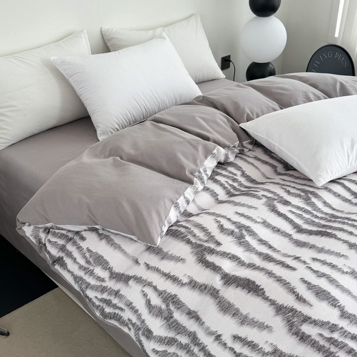 91家纺网 家纺一手货源 找家纺 艾迪尚家纺 2025新款生态全棉纯棉磨毛印花单品系列-单被套被套单件 洛可可-米