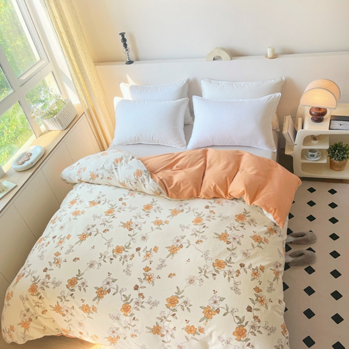 91家纺网 家纺一手货源 找家纺 艾迪尚家纺 2025新款生态全棉纯棉磨毛印花单品系列-单被套被套单件 宁静—米