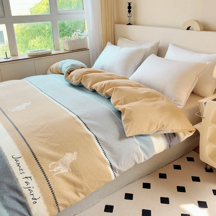 91家纺网 家纺一手货源 找家纺 艾迪尚家纺 2025新款生态全棉纯棉磨毛印花单品系列-单被套被套单件 普罗迪—兰