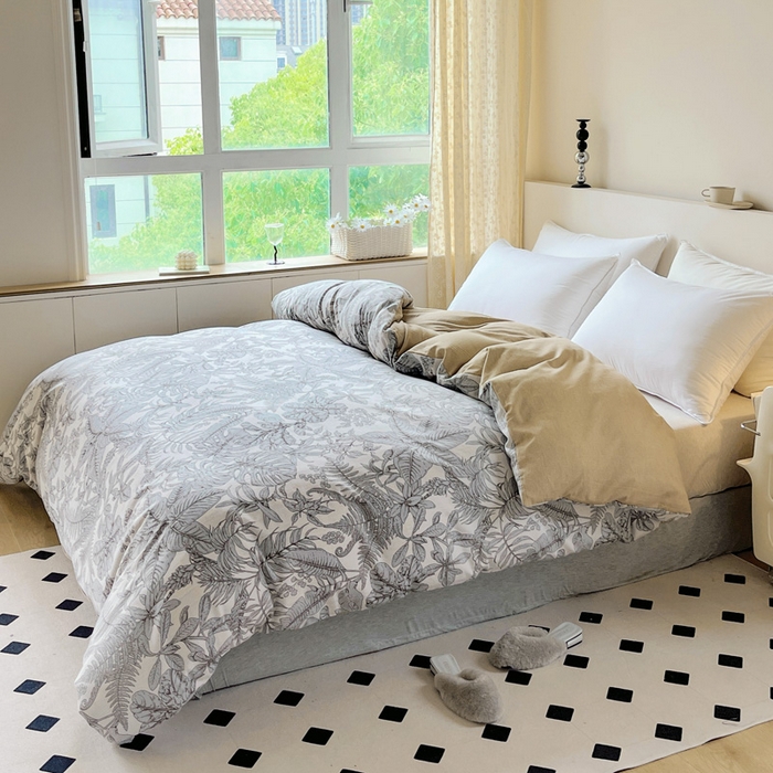 91家纺网 家纺一手货源 找家纺 艾迪尚家纺 2025新款生态全棉纯棉磨毛印花单品系列-单被套被套单件 热带雨林