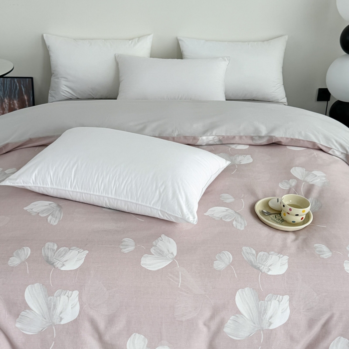 91家纺网 家纺一手货源 找家纺 艾迪尚家纺 2025新款生态全棉纯棉磨毛印花单品系列-单被套被套单件 如梦-粉