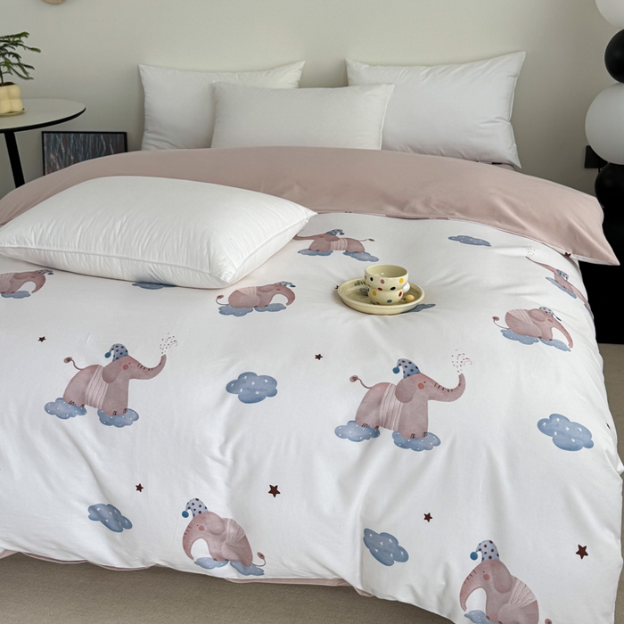 91家纺网 家纺一手货源 找家纺 艾迪尚家纺 2025新款生态全棉纯棉磨毛印花单品系列-单被套被套单件 向云端-米