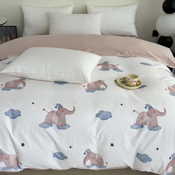 91家纺网 家纺一手货源 找家纺 艾迪尚家纺 2025新款生态全棉纯棉磨毛印花单品系列-单被套被套单件 向云端-米