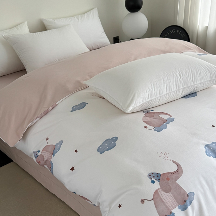 91家纺网 家纺一手货源 找家纺 艾迪尚家纺 2025新款生态全棉纯棉磨毛印花单品系列-单被套被套单件 向云端-米