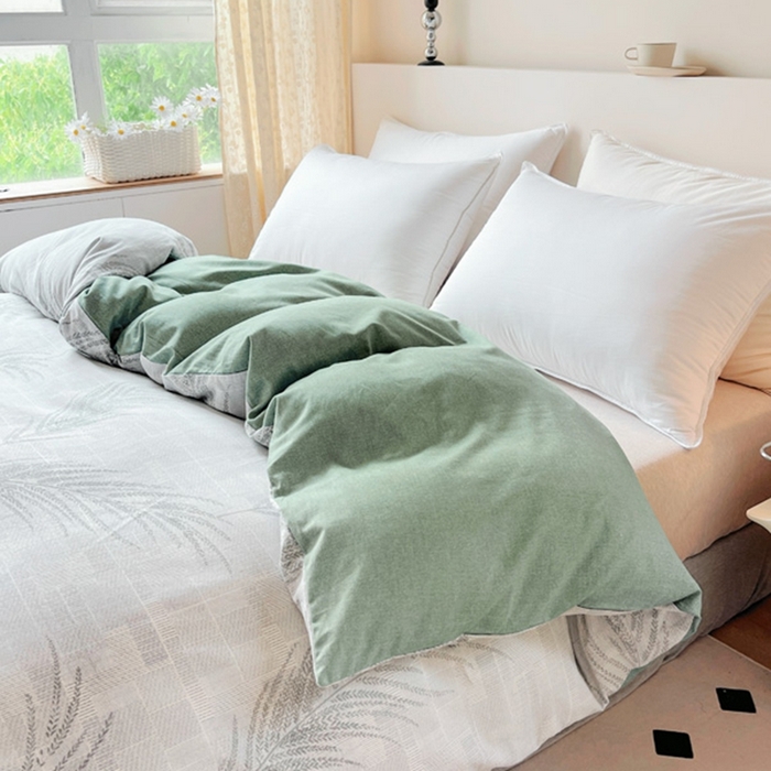 91家纺网 家纺一手货源 找家纺 艾迪尚家纺 2025新款生态全棉纯棉磨毛印花单品系列-单被套被套单件 叶雨婆裟