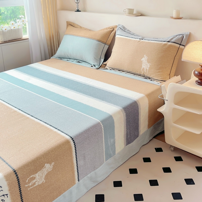 91家纺网 家纺一手货源 找家纺 艾迪尚家纺 2025新款生态全棉纯棉磨毛印花单品系列-单床单床单单件 普罗迪—兰