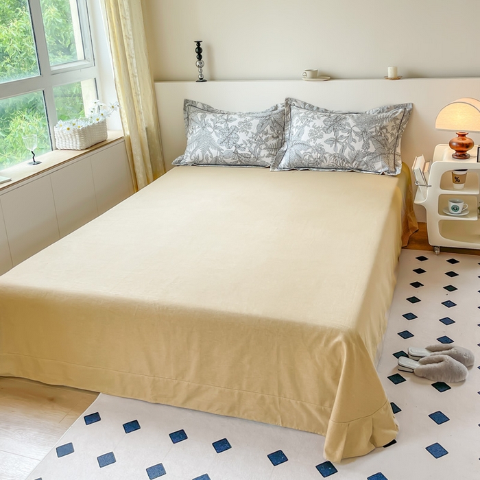 艾迪尚家纺 2025新款生态全棉纯棉磨毛印花单品系列-单床单床单单件 热带雨林