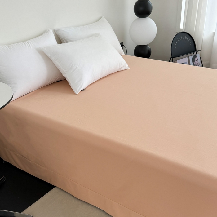 91家纺网 家纺一手货源 找家纺 艾迪尚家纺 2025新款生态全棉纯棉磨毛印花单品系列-单床单床单单件 如意-桔