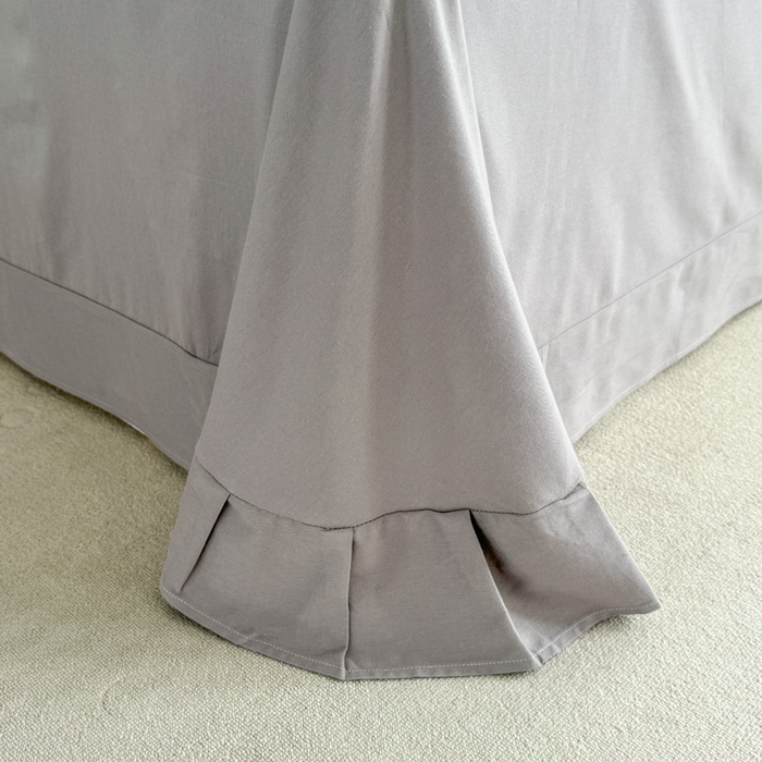 91家纺网 家纺一手货源 找家纺 艾迪尚家纺 2025新款生态全棉纯棉磨毛印花单品系列-单床单床单单件 时光-灰