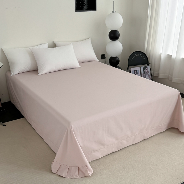 艾迪尚家纺 2025新款生态全棉纯棉磨毛印花单品系列-单床单床单单件 事事如意-桔