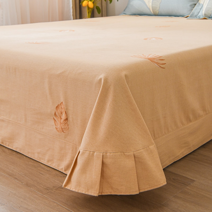 91家纺网 家纺一手货源 找家纺 艾迪尚家纺 2025新款生态全棉纯棉磨毛印花单品系列-单床单床单单件 玉树