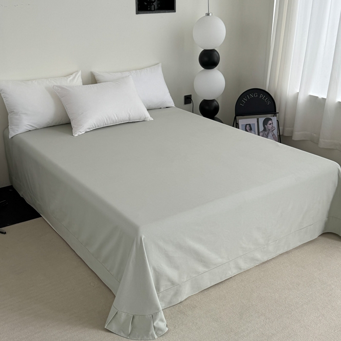 艾迪尚家纺 2025新款生态全棉纯棉磨毛印花单品系列-单床单床单单件 照影-绿