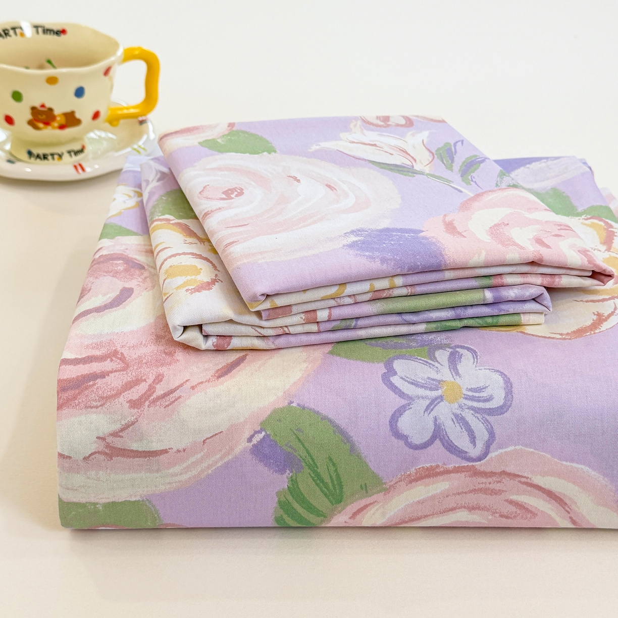 91家纺网 家纺一手货源 找家纺 （总）壹贝家纺 2025新款小清新全棉纯棉印花系列(喷气工艺)(高品质)(花型持续更新)(接受各种预定尺寸)-单床单