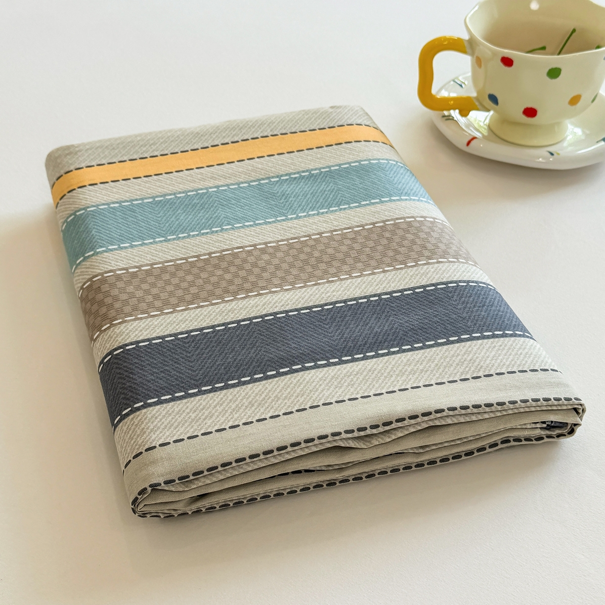 91家纺网 家纺一手货源 找家纺 壹贝家纺 2025新款小清新全棉纯棉印花系列-单床单 如果爱