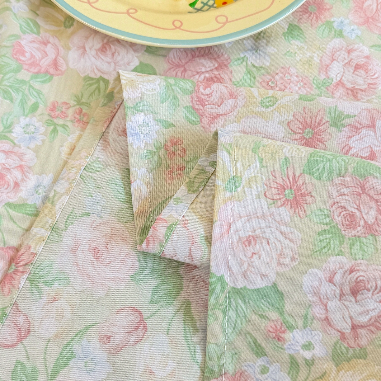 91家纺网 家纺一手货源 找家纺 壹贝家纺 2025新款小清新全棉纯棉印花系列-单床单 玫瑰的故事