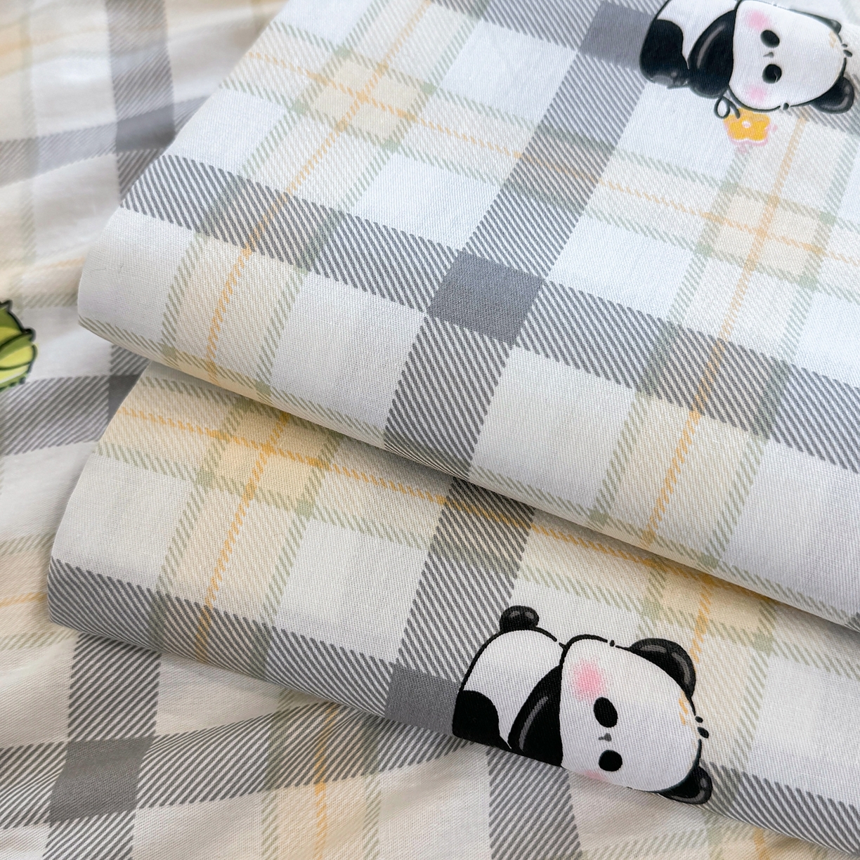 91家纺网 家纺一手货源 找家纺 壹贝家纺 2025新款小清新全棉纯棉印花系列-单床单 竹林物语