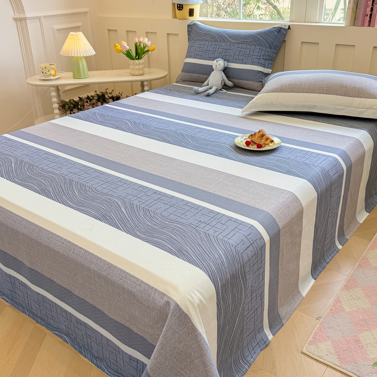 91家纺网 家纺一手货源 找家纺 壹贝家纺 2025新款小清新全棉纯棉印花系列-单床单 布兰卡