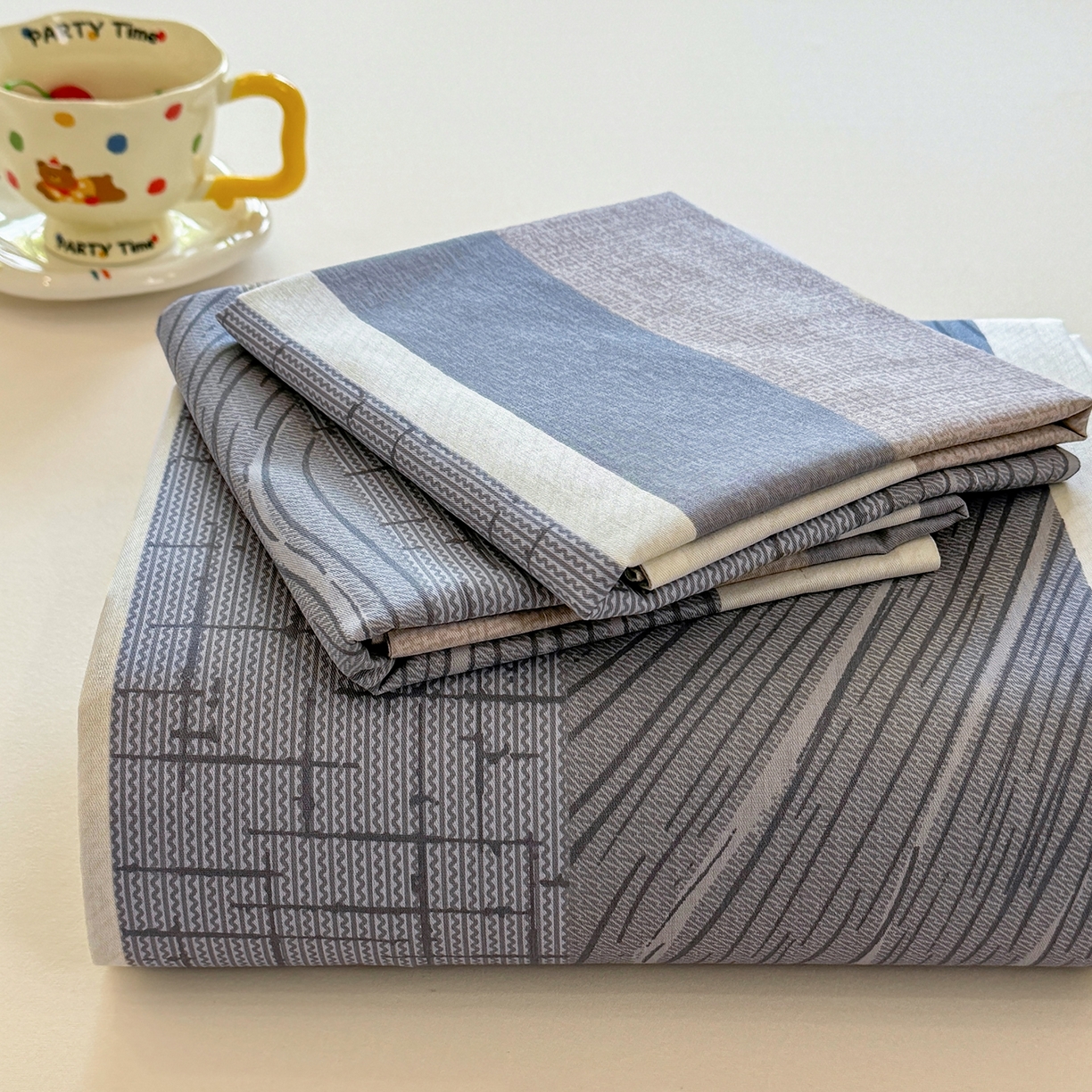 91家纺网 家纺一手货源 找家纺 壹贝家纺 2025新款小清新全棉纯棉印花系列-单床单 布兰卡