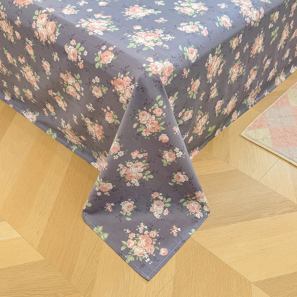 91家纺网 家纺一手货源 找家纺 壹贝家纺 2025新款小清新全棉纯棉印花系列-单床单 繁花