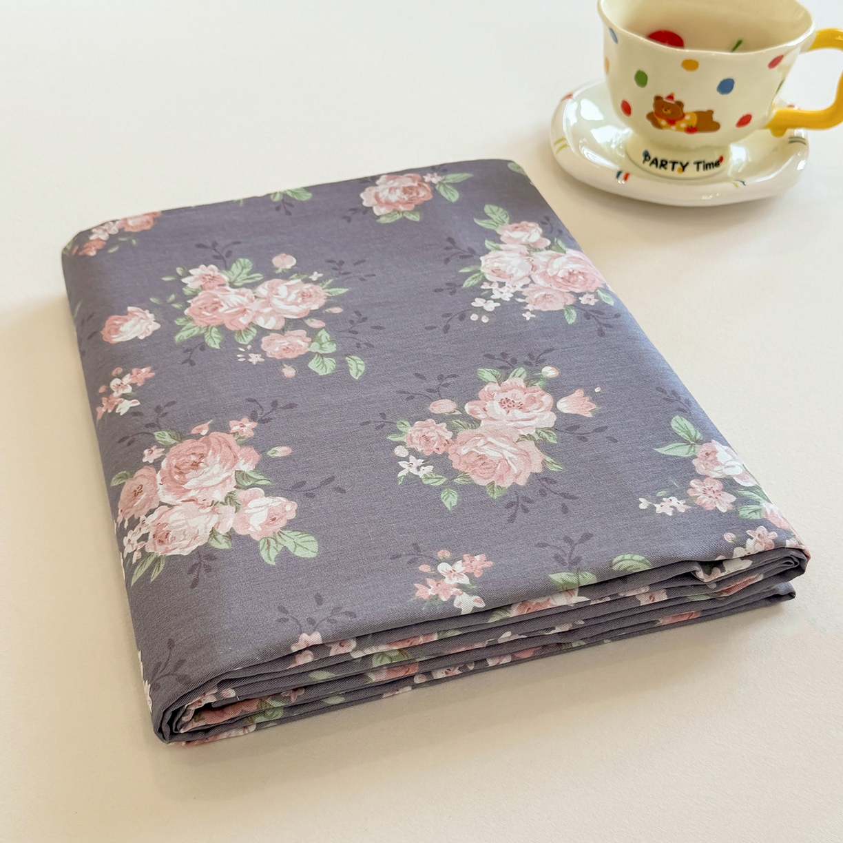 91家纺网 家纺一手货源 找家纺 壹贝家纺 2025新款小清新全棉纯棉印花系列-单床单 繁花