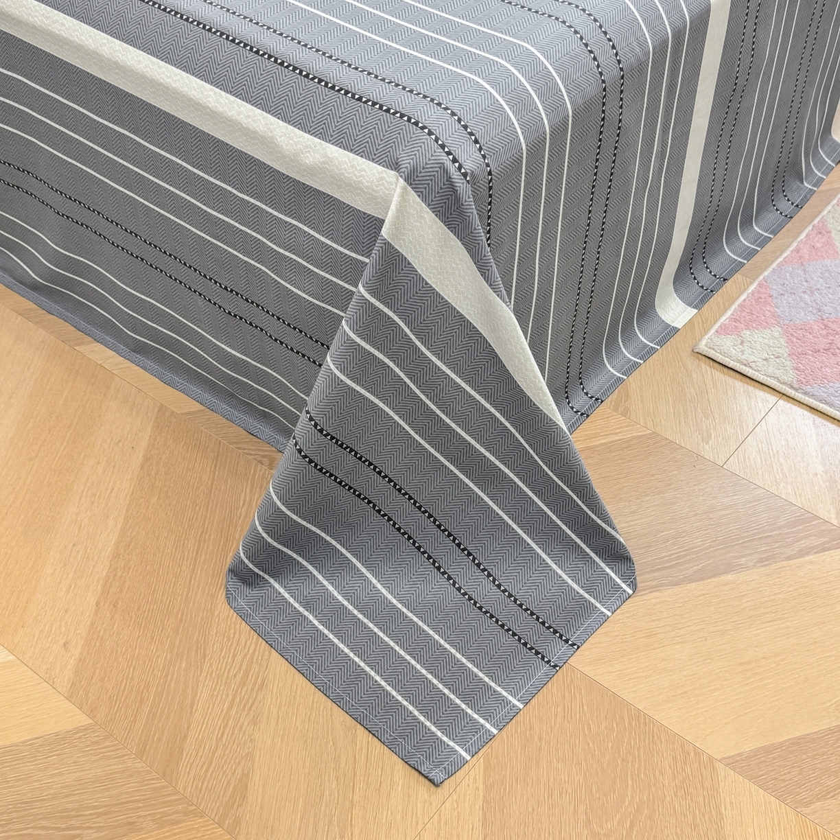 91家纺网 家纺一手货源 找家纺 壹贝家纺 2025新款小清新全棉纯棉印花系列-单床单 芬利