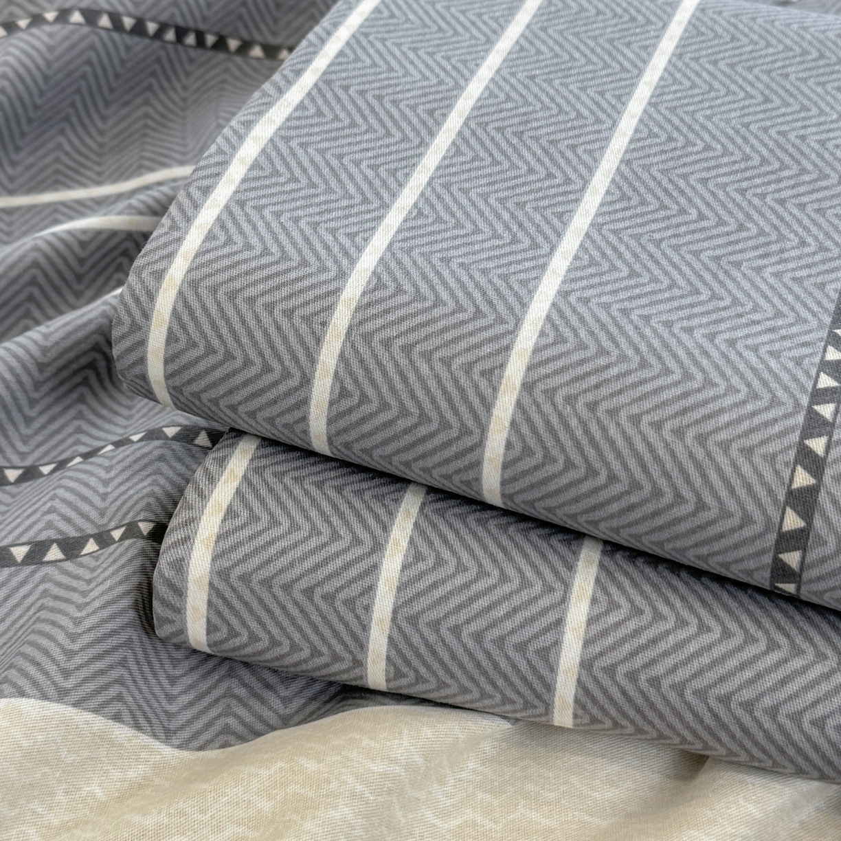 91家纺网 家纺一手货源 找家纺 壹贝家纺 2025新款小清新全棉纯棉印花系列-单床单 芬利