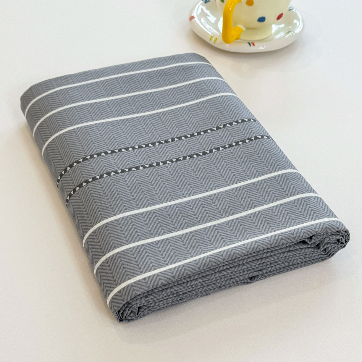 91家纺网 家纺一手货源 找家纺 壹贝家纺 2025新款小清新全棉纯棉印花系列-单床单 芬利