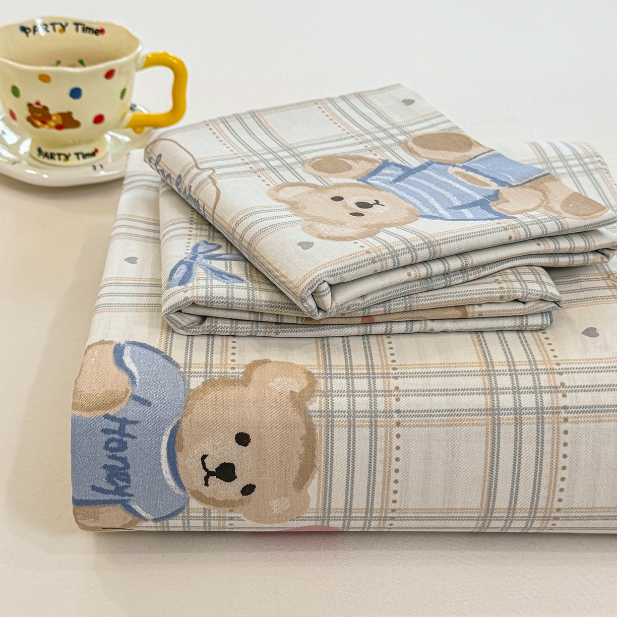 91家纺网 家纺一手货源 找家纺 壹贝家纺 2025新款小清新全棉纯棉印花系列-单床单 浮云初梦