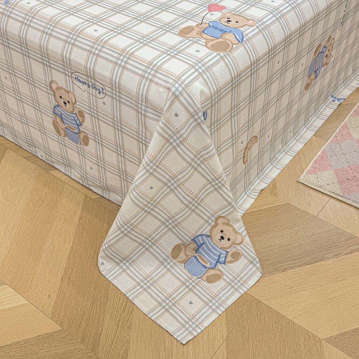 91家纺网 家纺一手货源 找家纺 壹贝家纺 2025新款小清新全棉纯棉印花系列-单床单 浮云初梦