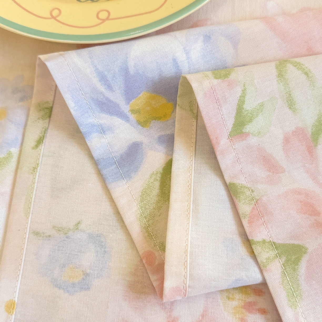 91家纺网 家纺一手货源 找家纺 壹贝家纺 2025新款小清新全棉纯棉印花系列-单床单(喷气工艺)(高品质)(花型持续更新)(接受各种预定尺寸) 浣溪沙