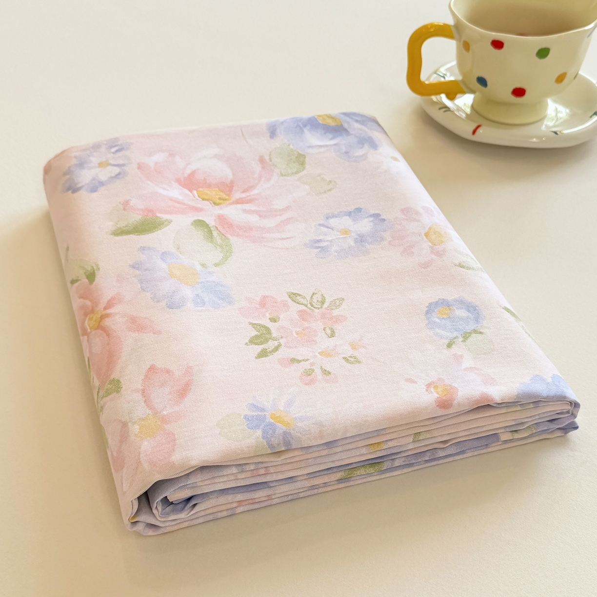 91家纺网 家纺一手货源 找家纺 壹贝家纺 2025新款小清新全棉纯棉印花系列-单床单(喷气工艺)(高品质)(花型持续更新)(接受各种预定尺寸) 浣溪沙