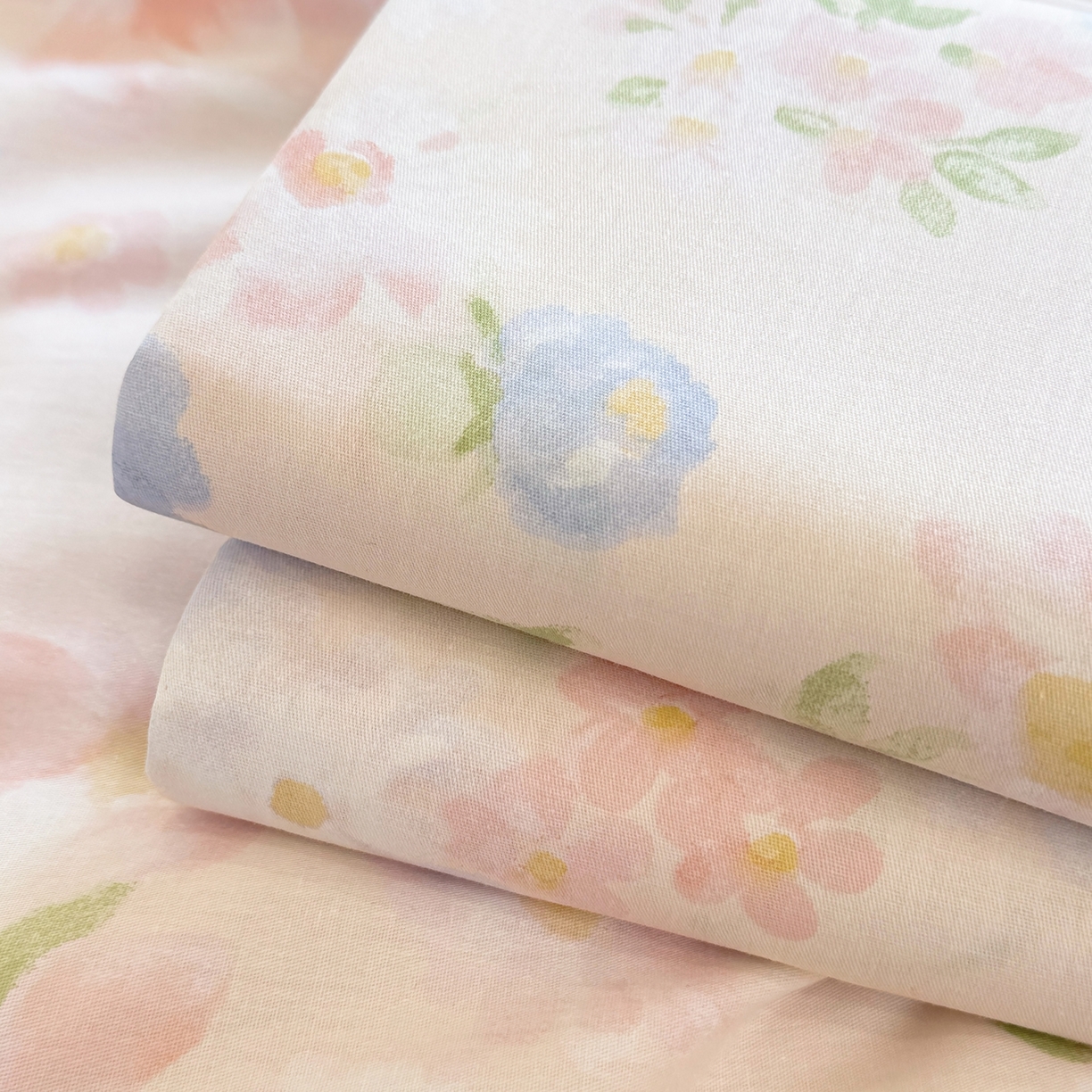 91家纺网 家纺一手货源 找家纺 壹贝家纺 2025新款小清新全棉纯棉印花系列-单床单(喷气工艺)(高品质)(花型持续更新)(接受各种预定尺寸) 浣溪沙