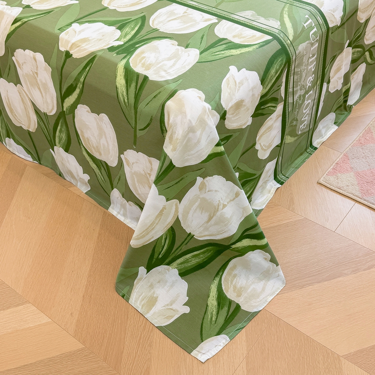 91家纺网 家纺一手货源 找家纺 壹贝家纺 2025新款小清新全棉纯棉印花系列-单床单(喷气工艺)(高品质)(花型持续更新)(接受各种预定尺寸) 铃兰物语