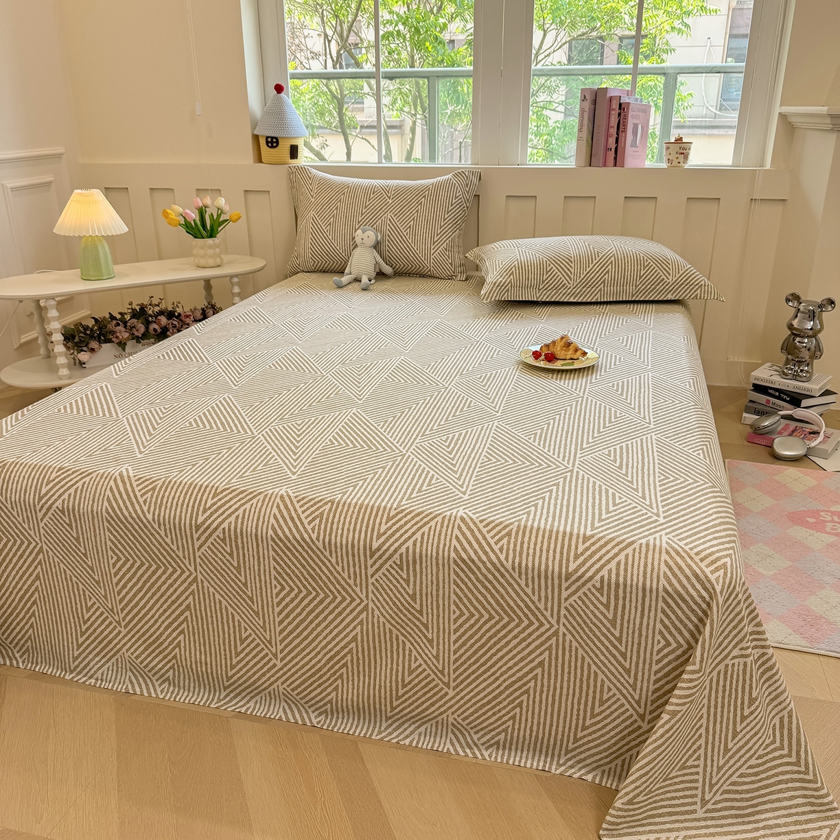 91家纺网 家纺一手货源 找家纺 壹贝家纺 2025新款小清新全棉纯棉印花系列-单床单(喷气工艺)(高品质)(花型持续更新)(接受各种预定尺寸) 卢卡斯