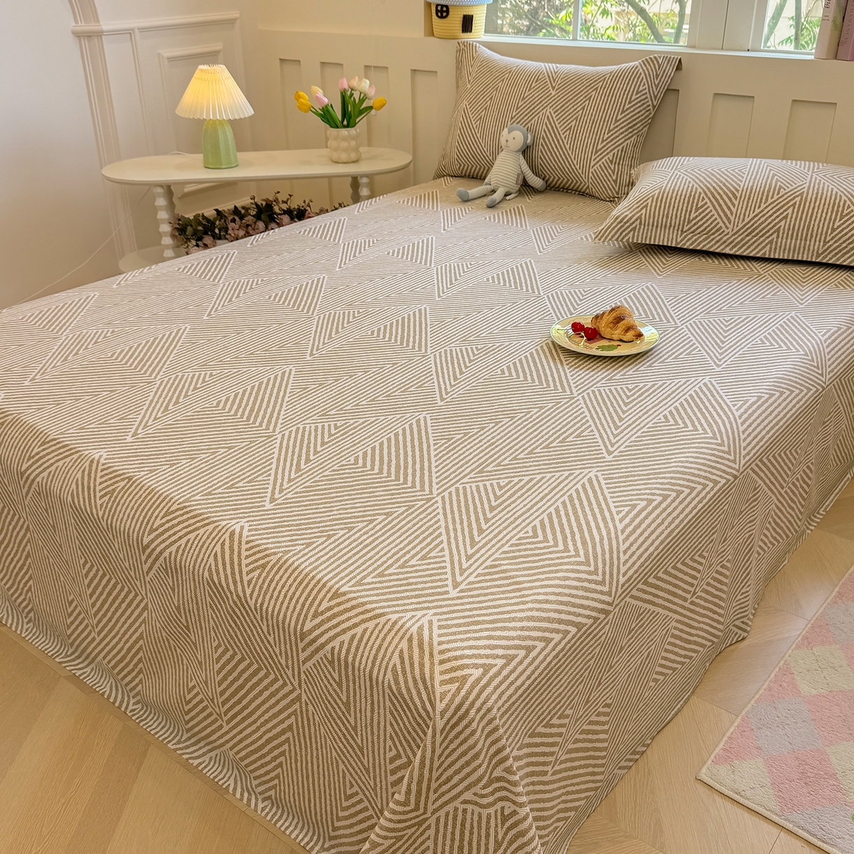 91家纺网 家纺一手货源 找家纺 壹贝家纺 2025新款小清新全棉纯棉印花系列-单床单(喷气工艺)(高品质)(花型持续更新)(接受各种预定尺寸) 卢卡斯