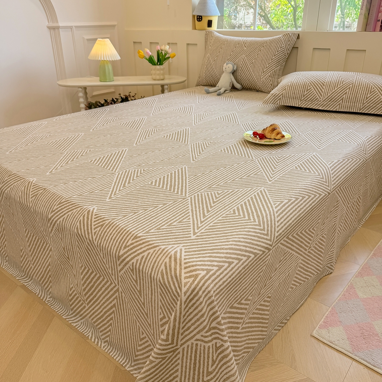 91家纺网 家纺一手货源 找家纺 壹贝家纺 2025新款小清新全棉纯棉印花系列-单床单(喷气工艺)(高品质)(花型持续更新)(接受各种预定尺寸) 卢卡斯