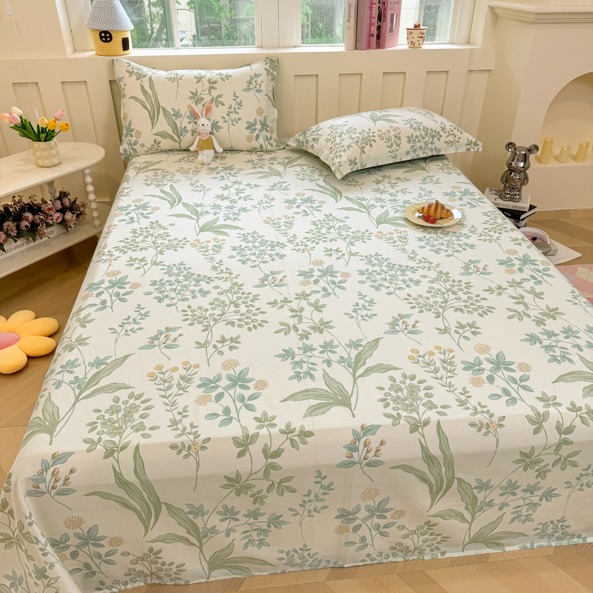 91家纺网 家纺一手货源 找家纺 壹贝家纺 2025新款小清新全棉纯棉印花系列-单床单(喷气工艺)(高品质)(花型持续更新)(接受各种预定尺寸) 绿野仙踪