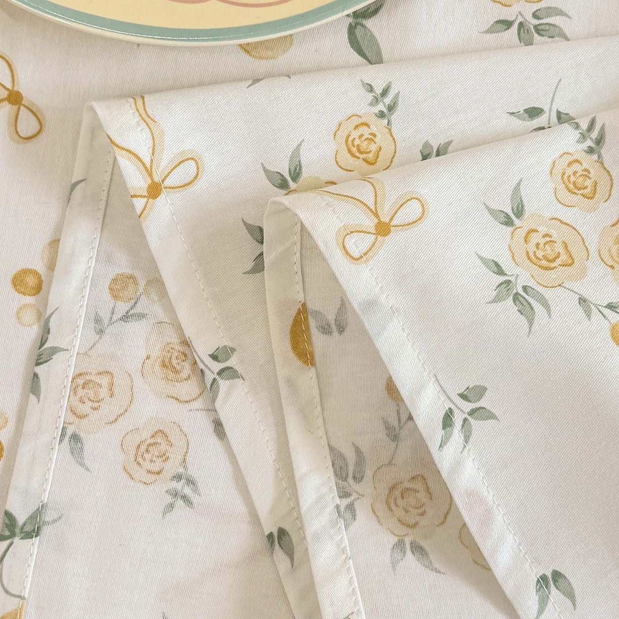 91家纺网 家纺一手货源 找家纺 壹贝家纺 2025新款小清新全棉纯棉印花系列-单床单 如愿