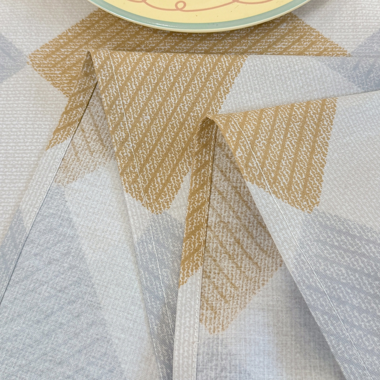 91家纺网 家纺一手货源 找家纺 壹贝家纺 2025新款小清新全棉纯棉印花系列-单床单 瑞吉斯-黄