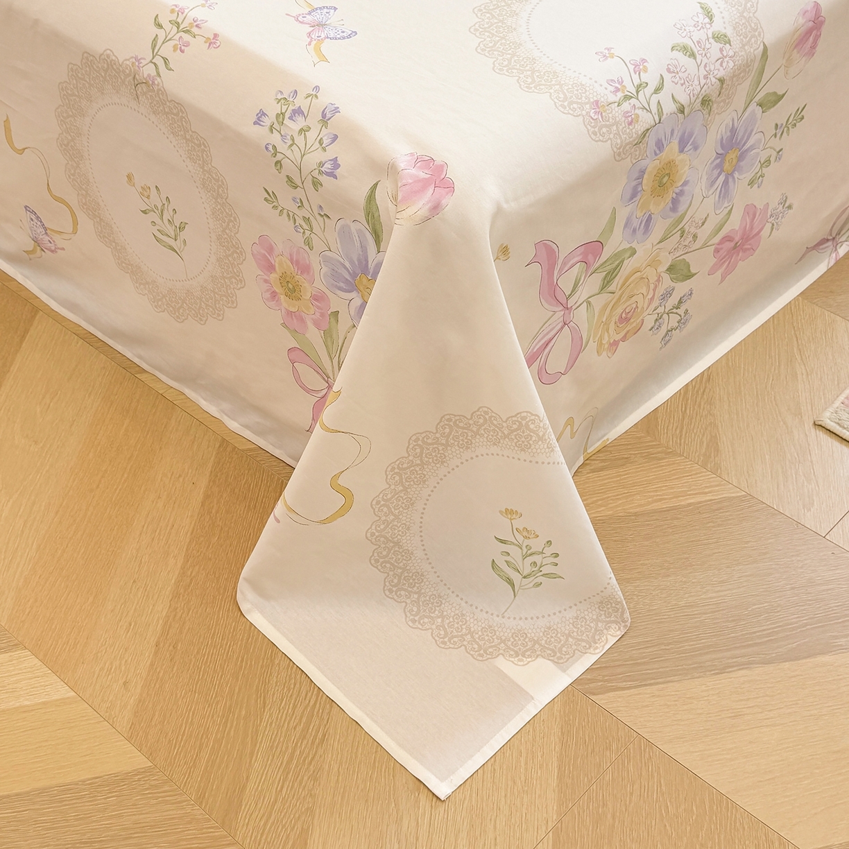 91家纺网 家纺一手货源 找家纺 壹贝家纺 2025新款小清新全棉纯棉印花系列-单床单 新恰如初