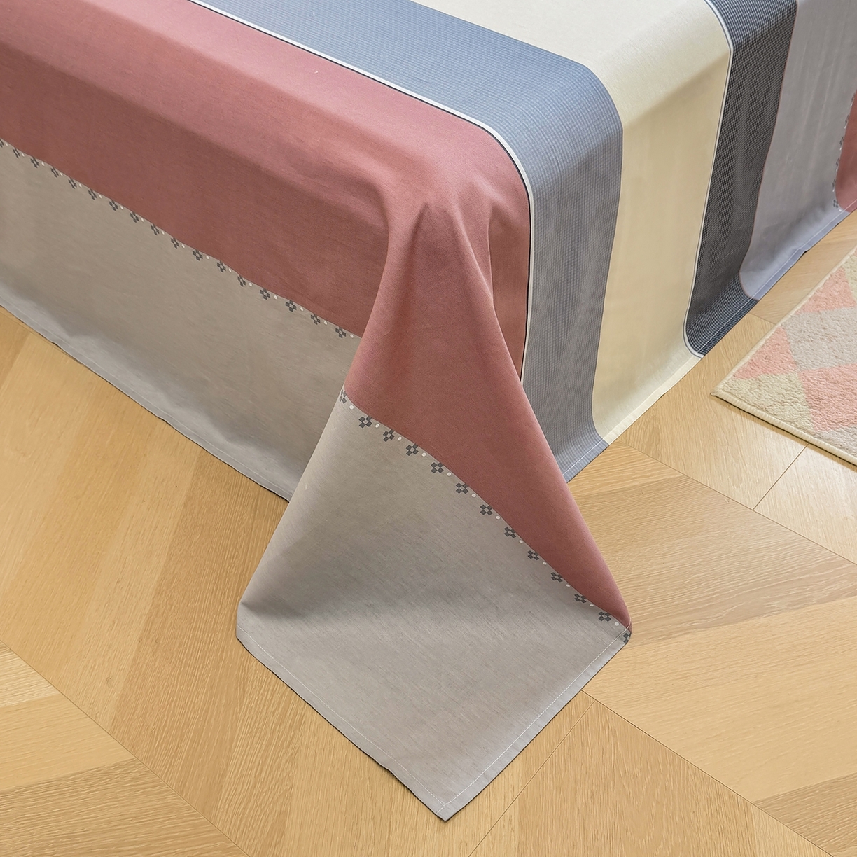 91家纺网 家纺一手货源 找家纺 壹贝家纺 2025新款小清新全棉纯棉印花系列-单床单 致青春