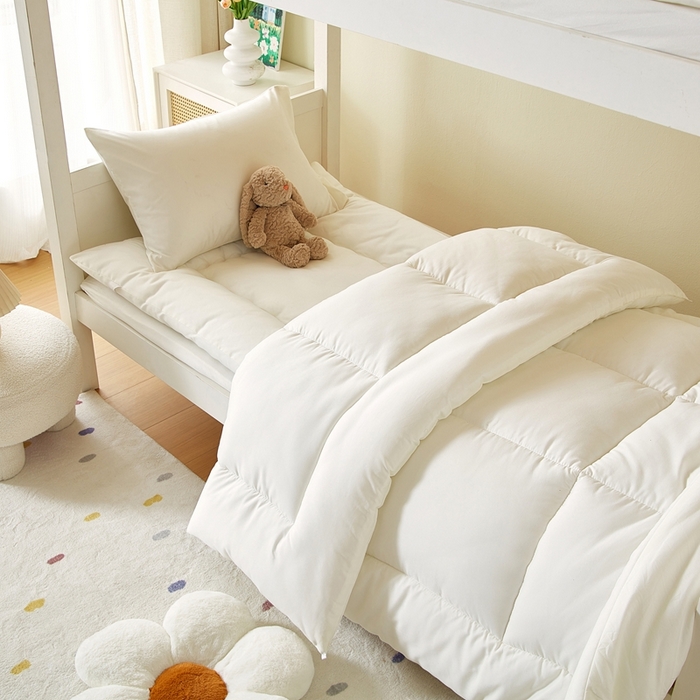 91家纺网 家纺一手货源 找家纺 （总）梦恬佳 2025新款原棉学生被子被芯褥子枕芯三件套